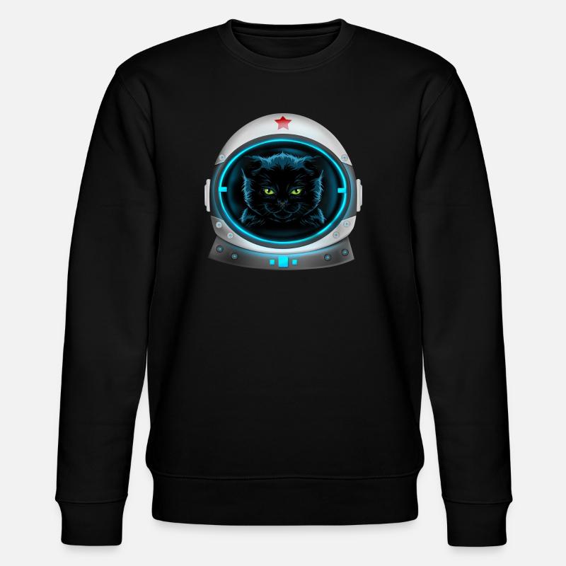 astronaute chat de l’espace en colère - Sweat bio CHANGER Stanley/Stella Unisexe - noir