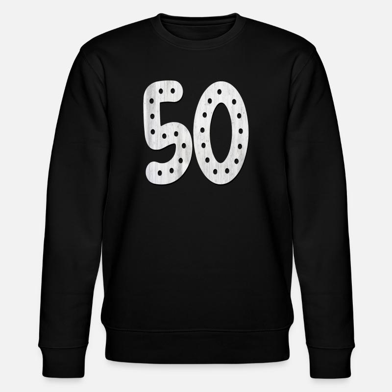 Numéro 50 - 50e anniversaire - Cinquante - Sweat bio CHANGER Stanley/Stella Unisexe - noir