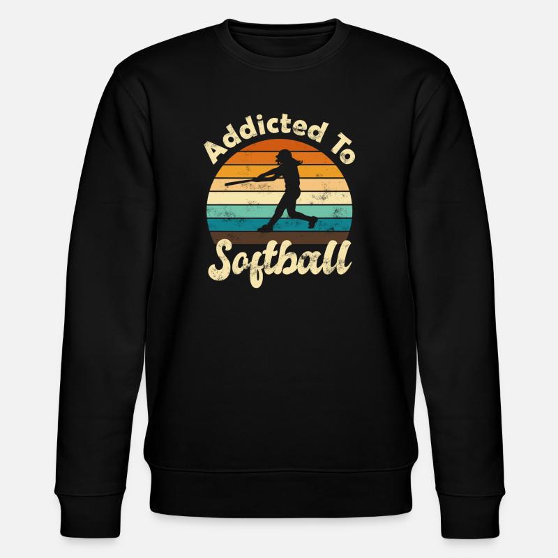 Softball - Stanley/Stella CHANGER Unisex Organic Sweatshirt - black
