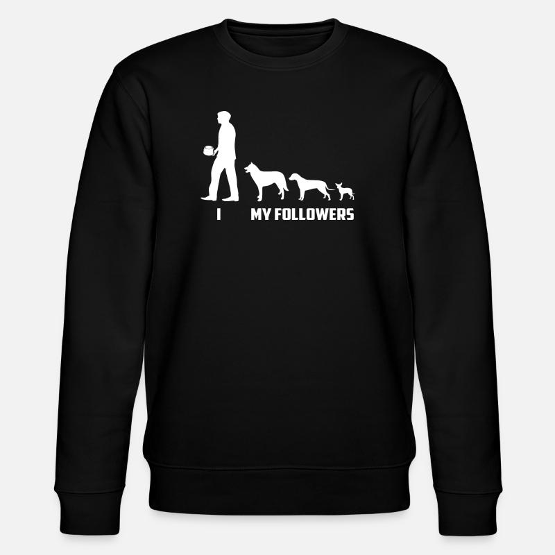 Hunde Follower - Stanley/Stella Unisex Bio-Sweatshirt CHANGER  - Schwarz