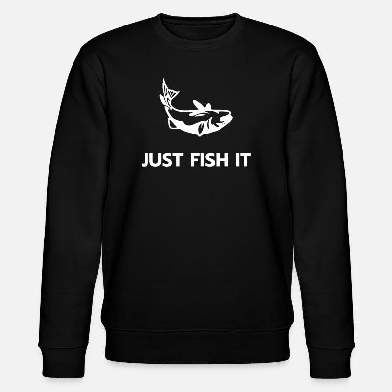 Just fish it - Stanley/Stella CHANGER Unisex Organic Sweatshirt - black
