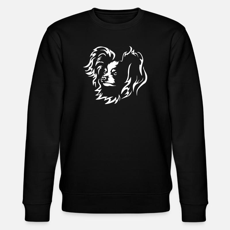 Papillon Kopf "Black Edition" - Stanley/Stella Unisex Bio-Sweatshirt CHANGER  - Schwarz