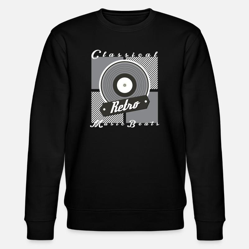 Retro Musik - Stanley/Stella Unisex Bio-Sweatshirt CHANGER  - Schwarz