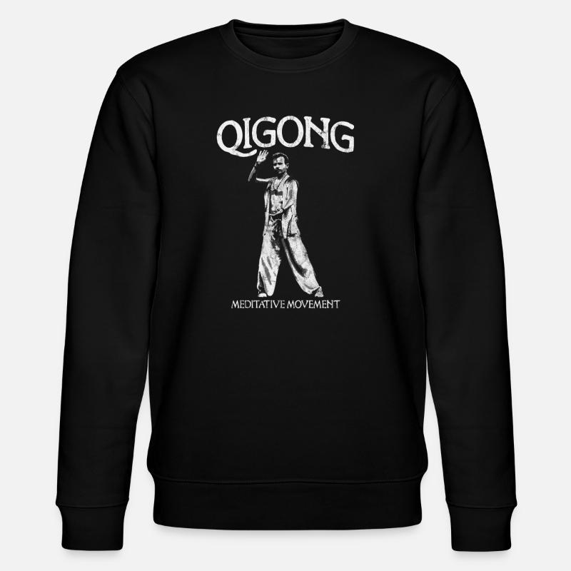 Mouvement méditatif Qigong - Sweat bio CHANGER Stanley/Stella Unisexe - noir