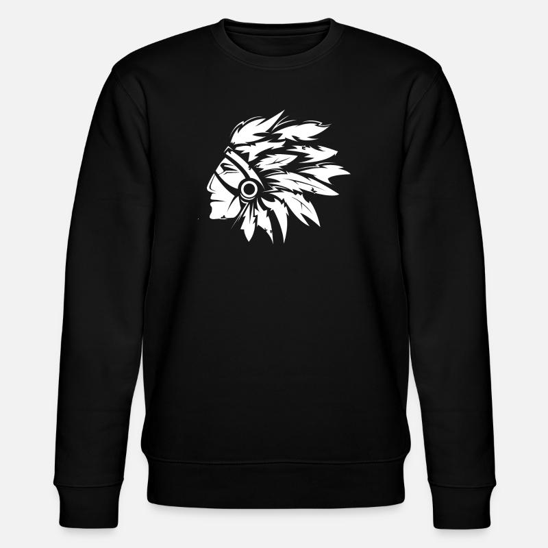 Chef indien Illustration Art graphique - Sweat bio CHANGER Stanley/Stella Unisexe - noir