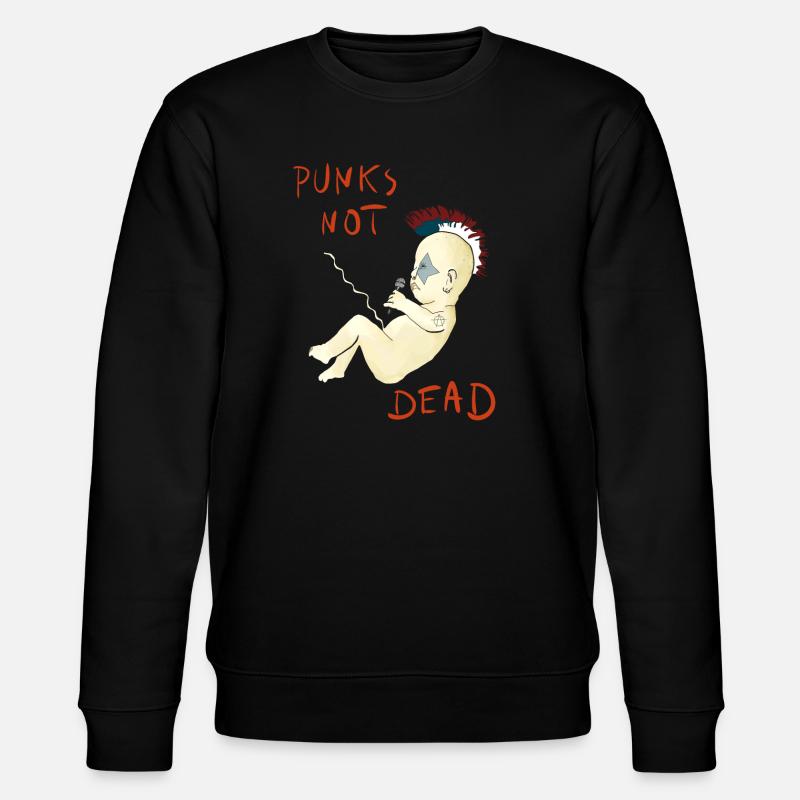 Punks Not Dead - Stanley/Stella Unisex Bio-Sweatshirt CHANGER  - Schwarz