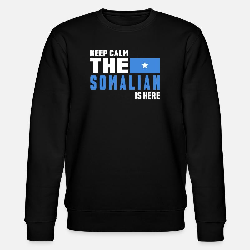 Keep Calm Somalia Flaggen Design - Stanley/Stella Unisex Bio-Sweatshirt CHANGER - Schwarz