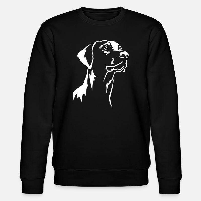 Dobermann Kopf "Black Edition" - Stanley/Stella Unisex Bio-Sweatshirt CHANGER  - Schwarz