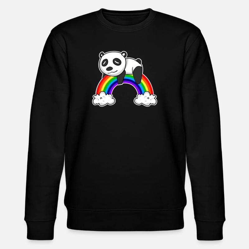 Panda arc-en-ciel - Sweat bio CHANGER Stanley/Stella Unisexe - noir