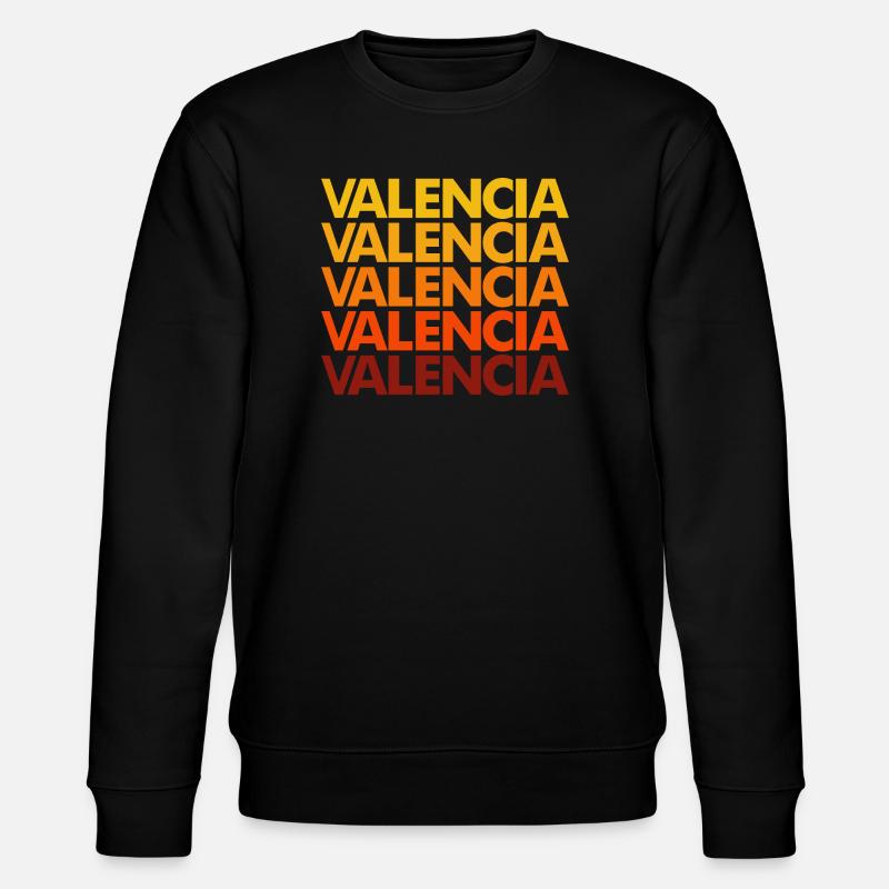 Valencia Gradient Font Stack - Stanley/Stella CHANGER Unisex Organic Sweatshirt - black