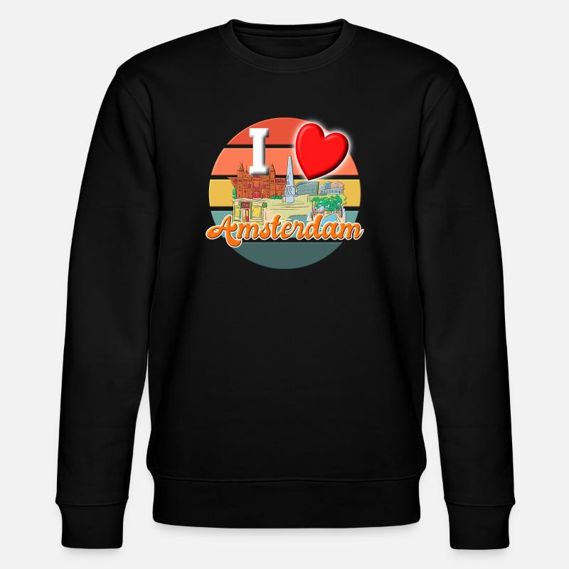J’adore Amsterdam Holiday T-Shirt - Sweat bio CHANGER Stanley/Stella Unisexe - noir