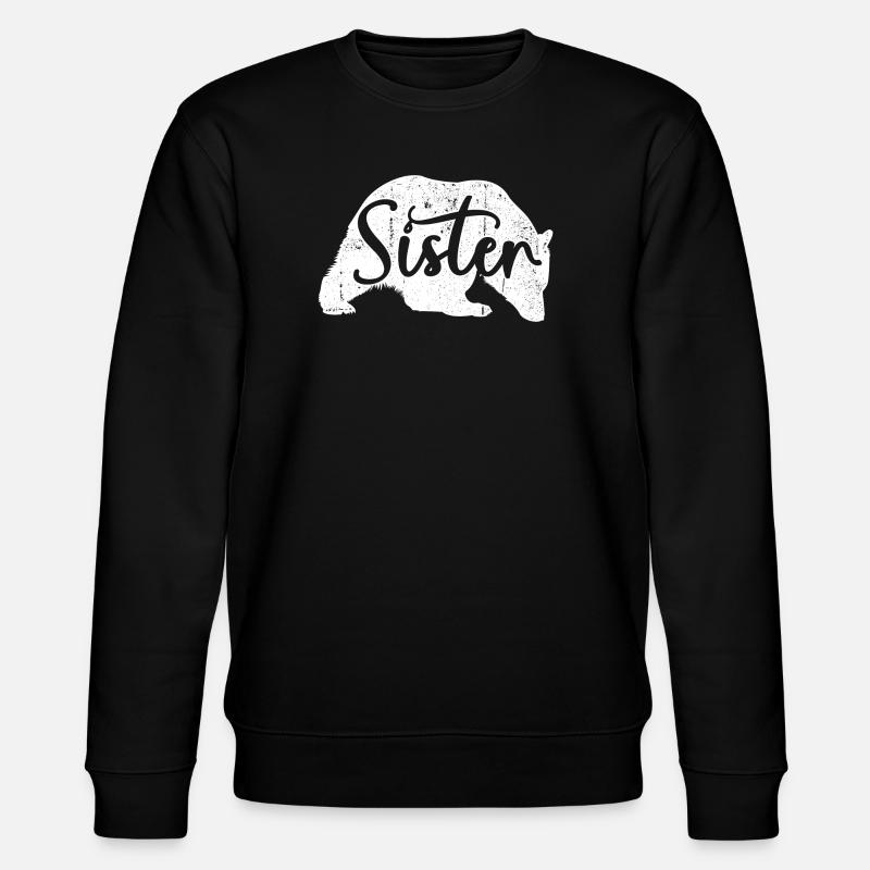 Silhouette de cochon soeur - Sweat bio CHANGER Stanley/Stella Unisexe - noir