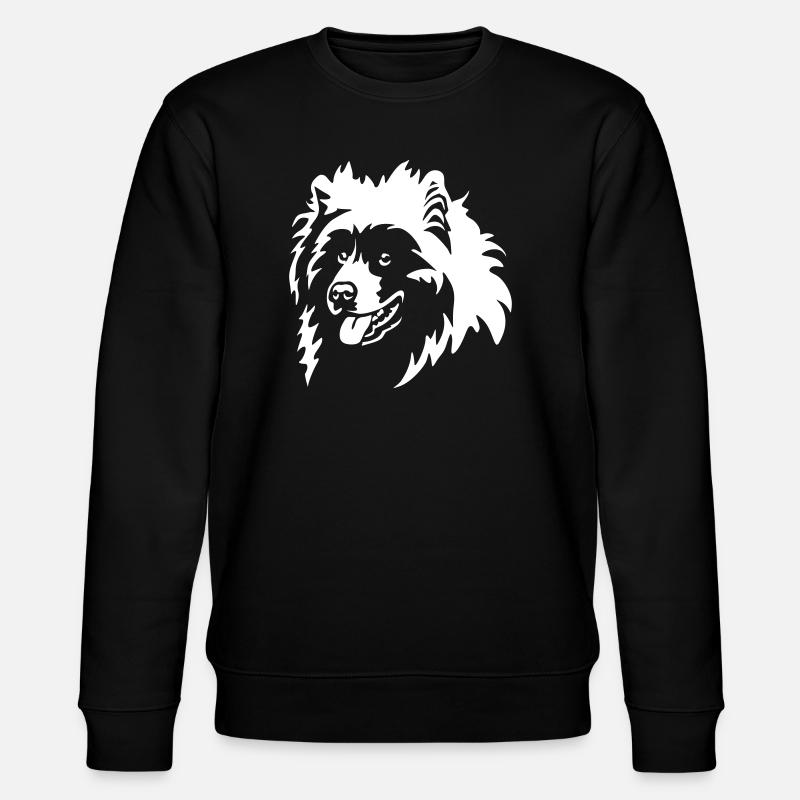 Samojede Kopf "Black Edition" - Stanley/Stella Unisex Bio-Sweatshirt CHANGER  - Schwarz