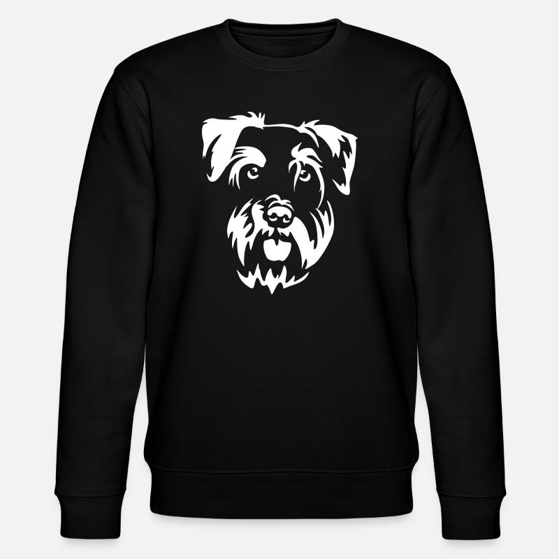 Tête Schnauzer miniature « Black Edition » - Sweat bio CHANGER Stanley/Stella Unisexe - noir