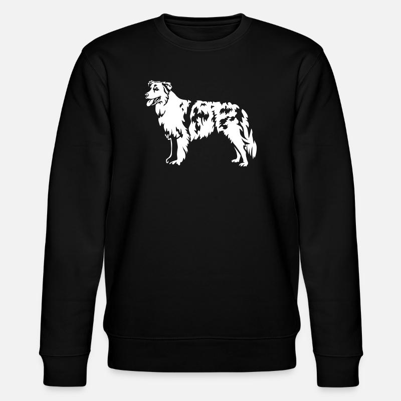 Australian Shepherd "Black Edition" - Stanley/Stella Unisex Bio-Sweatshirt CHANGER  - Schwarz