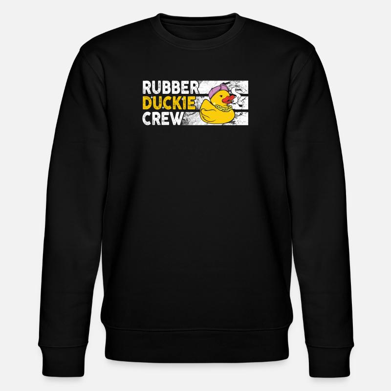 Rubber Duck Rubber Duckie Crew - Stanley/Stella Unisex Bio-Sweatshirt CHANGER  - Schwarz