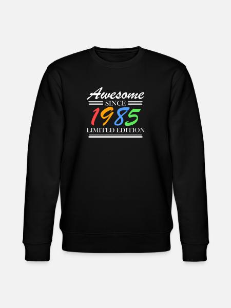 1985 - Born 1985 - Fantastic since 1985 - Stanley/Stella CHANGER Unisex Organic Sweatshirt - black