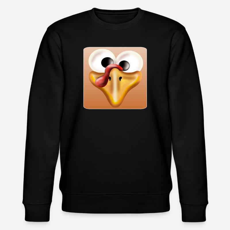 Truthahn Thanksgiving - Stanley/Stella Unisex Bio-Sweatshirt CHANGER  - Schwarz