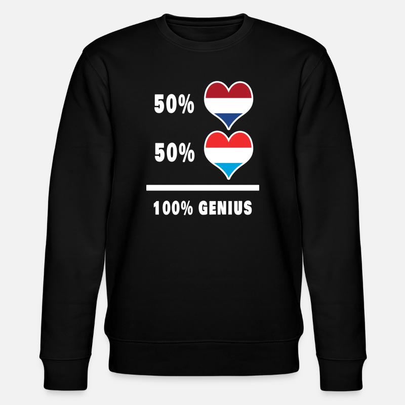 Luxembourg et Pays-Bas - Genial//Geschenk - Sweat bio CHANGER Stanley/Stella Unisexe - noir