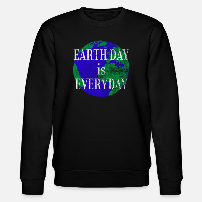 Earth Day is everyday - Stanley/Stella Unisex Bio-Sweatshirt CHANGER  - Schwarz