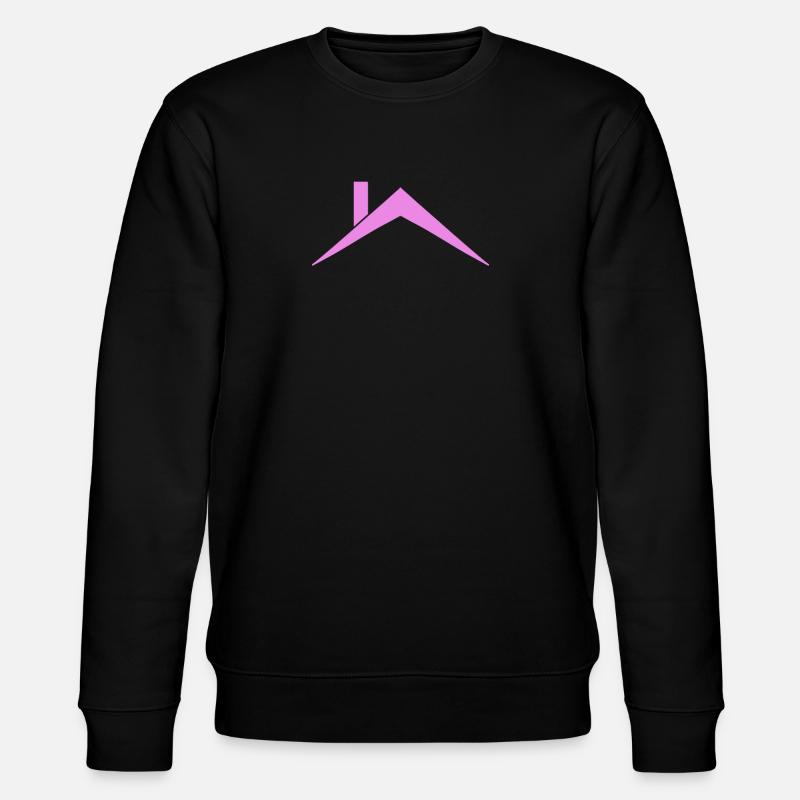 Haus Dach Dachdeckerin - Stanley/Stella Unisex Bio-Sweatshirt CHANGER  - Schwarz