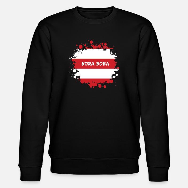 Bora Bora Klecks Flag Design - Sweat bio CHANGER Stanley/Stella Unisexe - noir