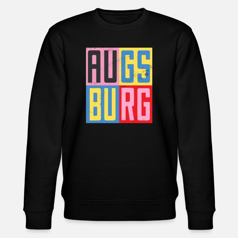 Augsburg Design - Stanley/Stella Unisex Bio-Sweatshirt CHANGER  - Schwarz