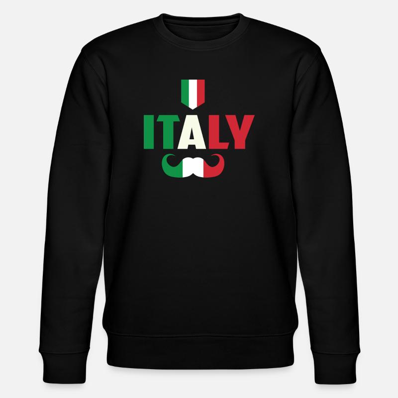 Italien Hipster - Stanley/Stella Unisex Bio-Sweatshirt CHANGER  - Schwarz