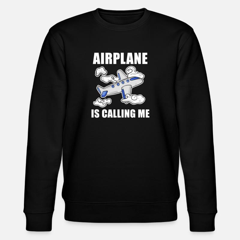 Cadeau de pilote d’avion - Sweat bio CHANGER Stanley/Stella Unisexe - noir