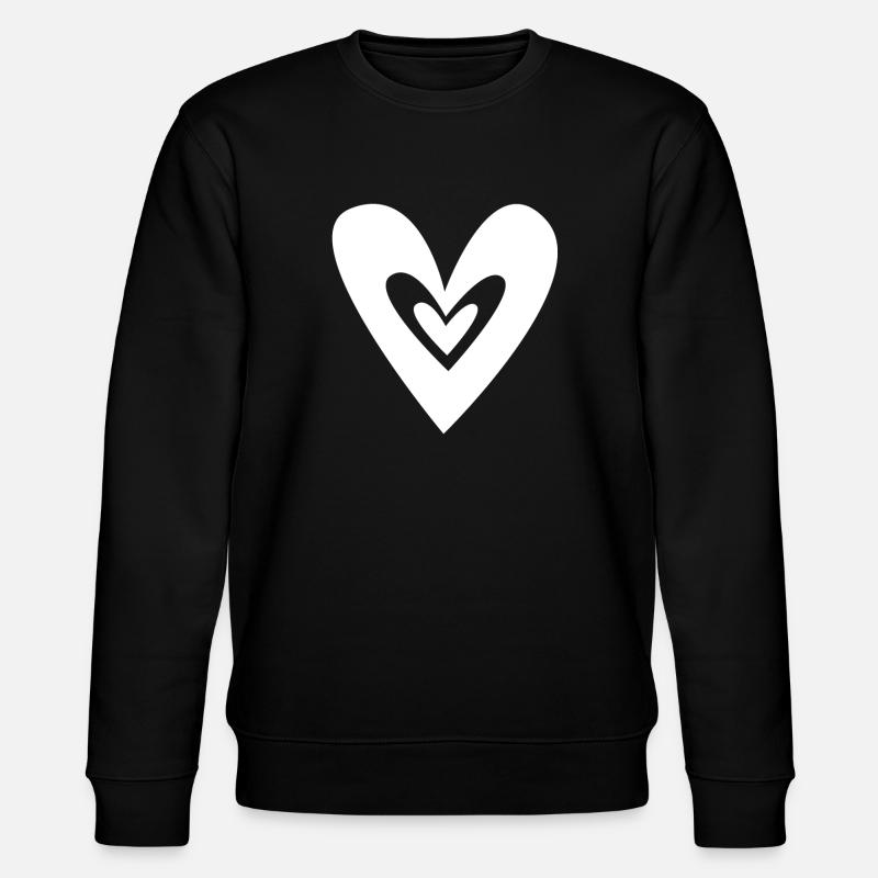 Cœurs - Sweat bio CHANGER Stanley/Stella Unisexe - noir