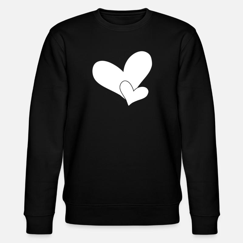 Cœurs - Sweat bio CHANGER Stanley/Stella Unisexe - noir