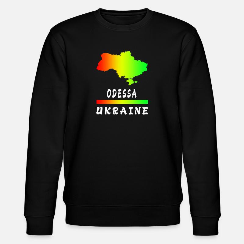Odessa Ukraine Regenbogen Design - Stanley/Stella Unisex Bio-Sweatshirt CHANGER  - Schwarz