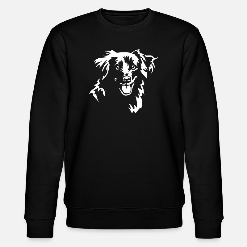 Berger des Pyrenees Kopf "Black Edition" - Stanley/Stella Unisex Bio-Sweatshirt CHANGER  - Schwarz