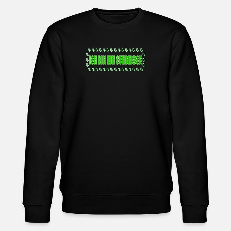 Steinbock Tierkreiszeichen Statement Horoskop - Stanley/Stella Unisex Bio-Sweatshirt CHANGER  - Schwarz