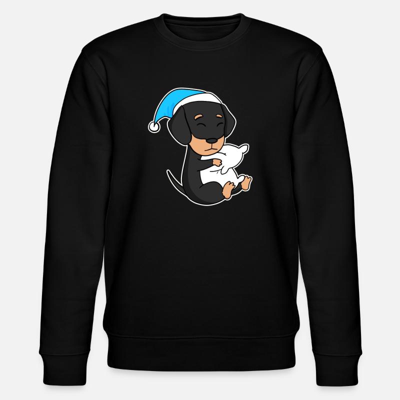 Hund Hunderasse Dackel Dachshund - Stanley/Stella Unisex Bio-Sweatshirt CHANGER  - Schwarz