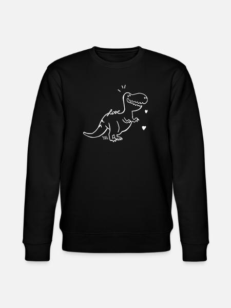 Dinosaure - bébé T-Rex - Sweat bio CHANGER Stanley/Stella Unisexe - noir