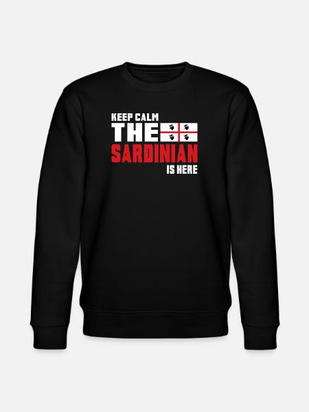 Keep Calm Sardinia flag design - Stanley/Stella CHANGER Unisex Organic Sweatshirt - black