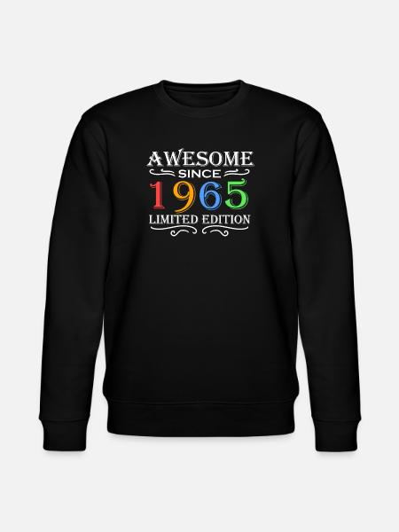 1965 - Born 1965 - Stanley/Stella CHANGER Unisex Organic Sweatshirt - black