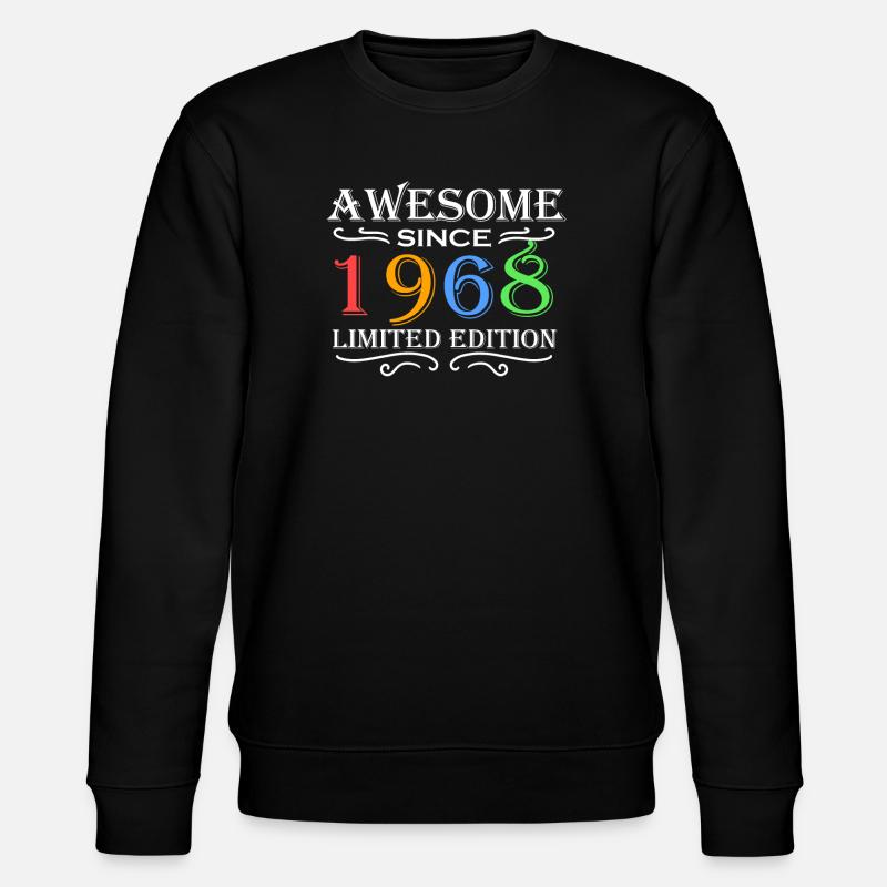 1968 - Born 1968 - Stanley/Stella CHANGER Unisex Organic Sweatshirt - black