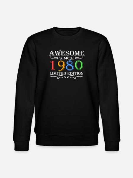 1980 - Born 1980 - Stanley/Stella CHANGER Unisex Organic Sweatshirt - black
