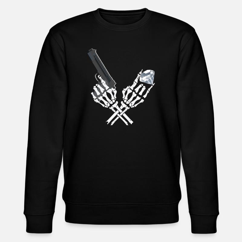 Squelette de gangster - Sweat bio CHANGER Stanley/Stella Unisexe - noir