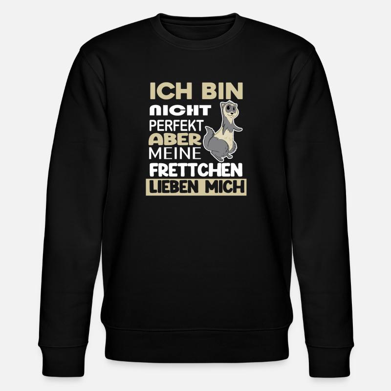 Frettchen - Stanley/Stella Unisex Bio-Sweatshirt CHANGER  - Schwarz