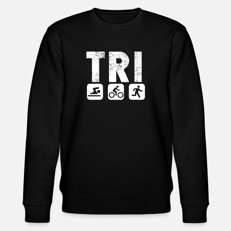Tri Trilife Triathlon - Stanley/Stella CHANGER Unisex Organic Sweatshirt - black