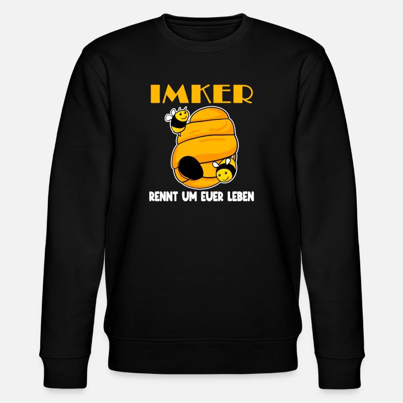 Imker Imkerei Honig Bienen - Stanley/Stella Unisex Bio-Sweatshirt CHANGER  - Schwarz