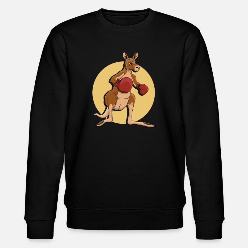 Kænguru bokser - Stanley/Stella økologisk unisex-sweatshirt CHANGER  - sort