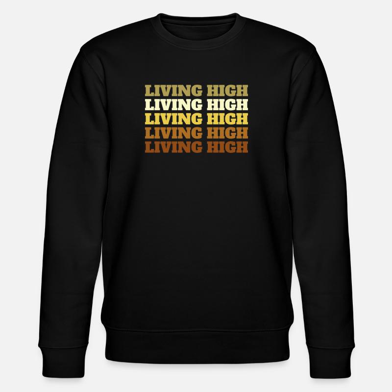 Living High - Stanley/Stella Unisex Bio-Sweatshirt CHANGER  - Schwarz