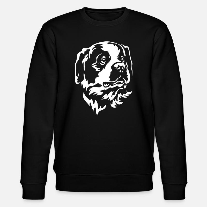 Tête Saint-Bernard « Édition Noire » - Sweat bio CHANGER Stanley/Stella Unisexe - noir