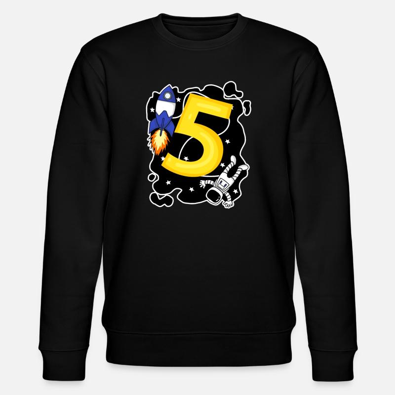 Jeune astronaute de 5 ans - Sweat bio CHANGER Stanley/Stella Unisexe - noir