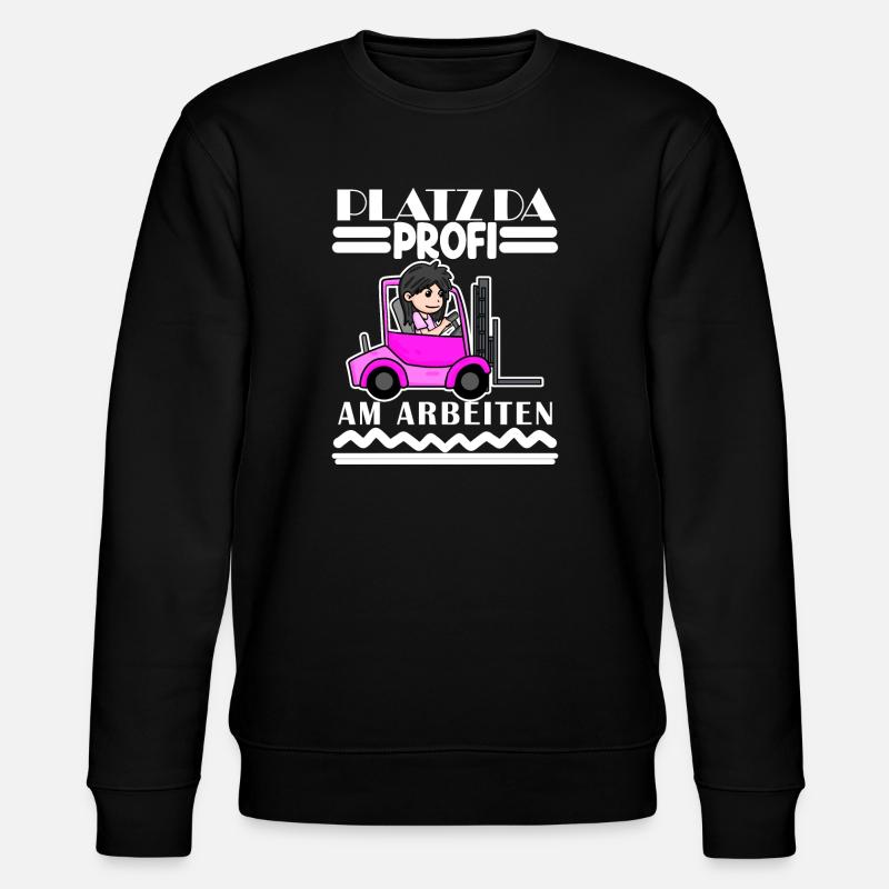 Staplerfahrerin Gabelstapler Lager Logistik Damen - Stanley/Stella Unisex Bio-Sweatshirt CHANGER  - Schwarz