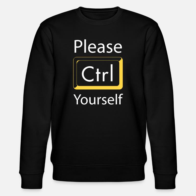 Please Ctrl yourself Gaming - Stanley/Stella Unisex Bio-Sweatshirt CHANGER - Schwarz
